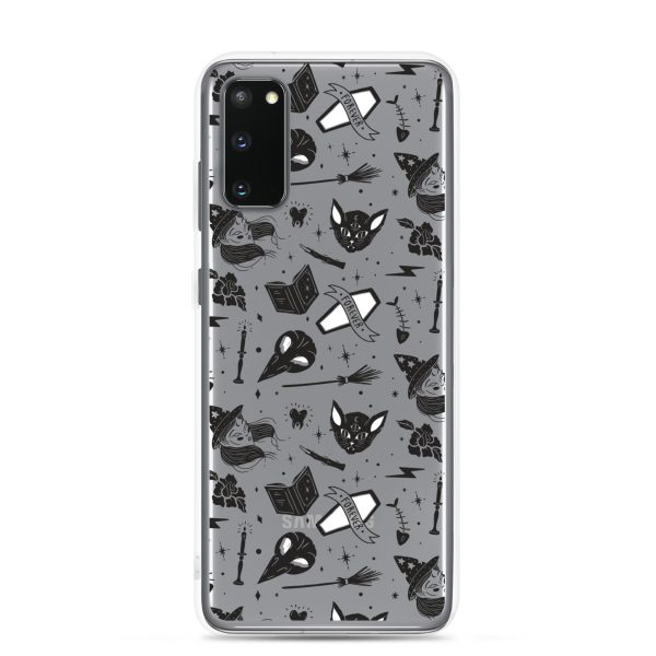 Black and White Halloween Samsung Clear Case