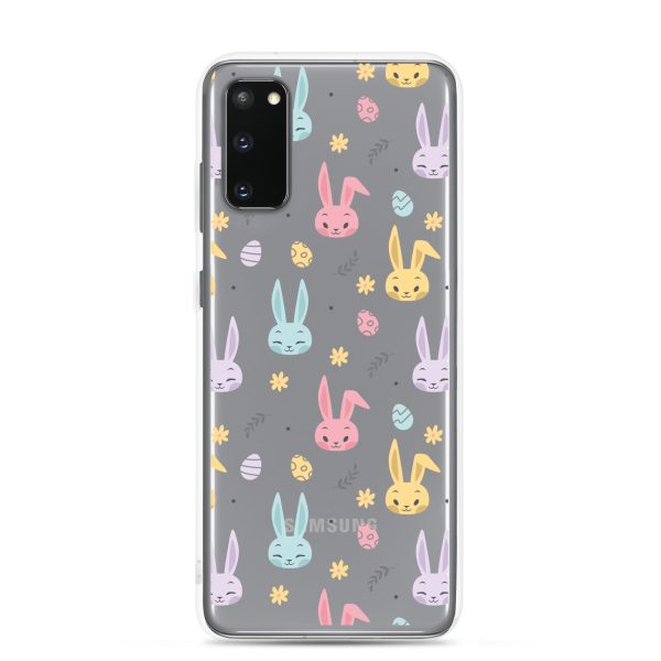 Colorful Bunnies Easter Samsung Clear Case