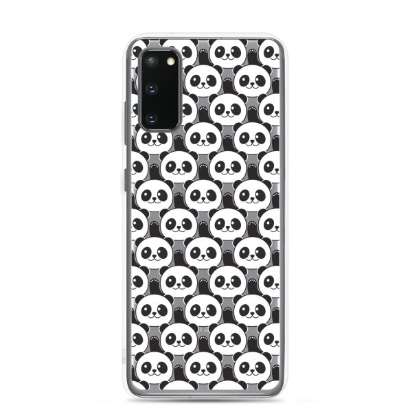 Cute Panda Bears Samsung Clear Case