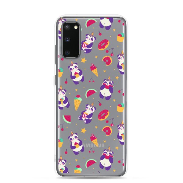 Cute Panda Sweets Samsung Clear Case