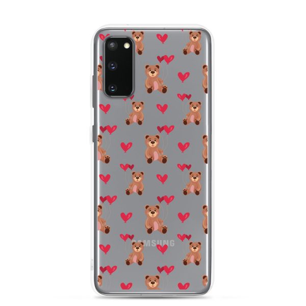 Cute Teddy Bear Samsung Clear Case