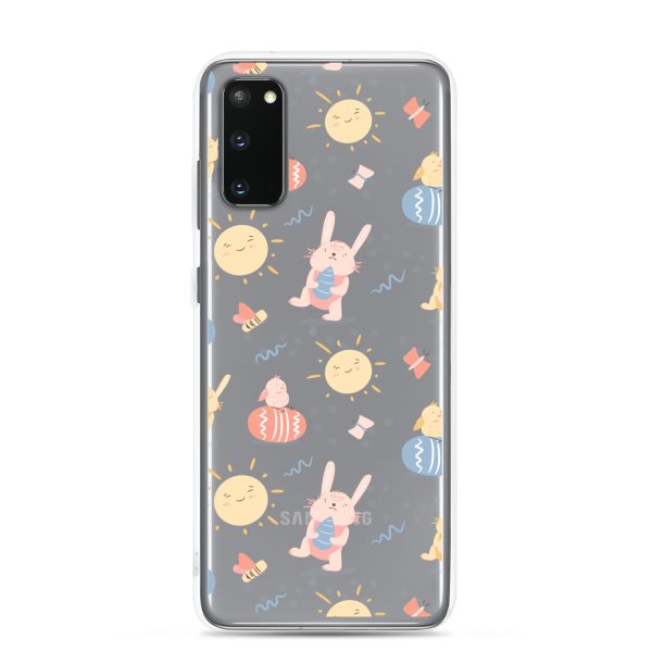 Easter Egg and Bunnies Samsung Clear Case