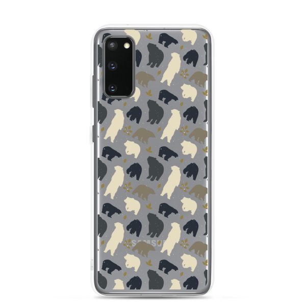 Forest Bear Silhouette Samsung Clear Case