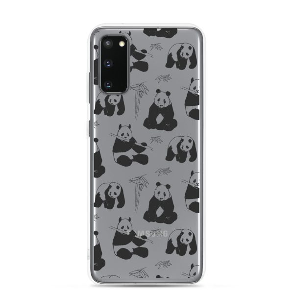 Panda Bears Bamboo Samsung Clear Case