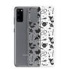 Black and White Halloween Samsung Clear Case