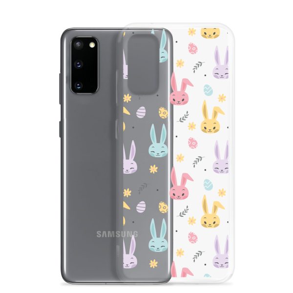 Colorful Bunnies Easter Samsung Clear Case