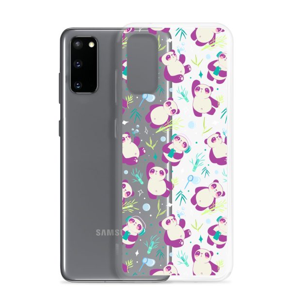 Cute Panda Bamboo Samsung Clear Case