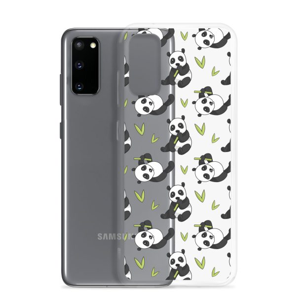 Cute Panda Bear Samsung Clear Case
