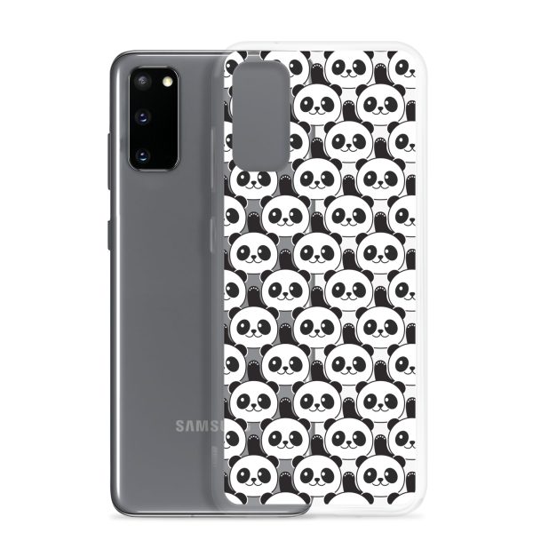Cute Panda Bears Samsung Clear Case