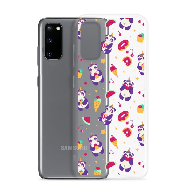 Cute Panda Sweets Samsung Clear Case