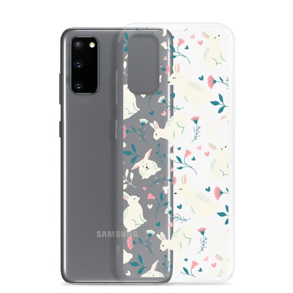 clear-case-for-samsung-samsung-galaxy-s20-case-with-phone-6a53c45a4b5cc.jpg Easter Cute Rabbits Samsung Clear Case