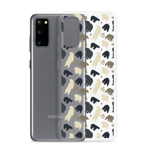 Forest Bear Silhouette Samsung Clear Case
