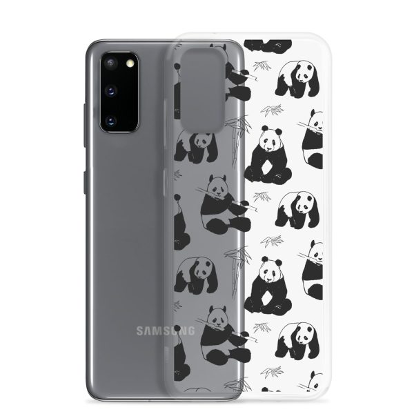 Panda Bears Bamboo Samsung Clear Case