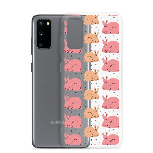 Pink Bunnies Samsung Clear Case
