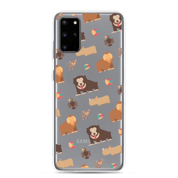 Asian Jungle Animals Samsung Clear Case