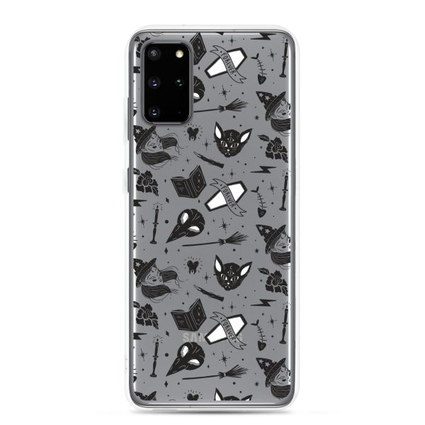 Black and White Halloween Samsung Clear Case