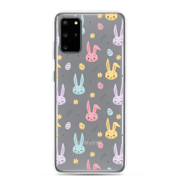Colorful Bunnies Easter Samsung Clear Case