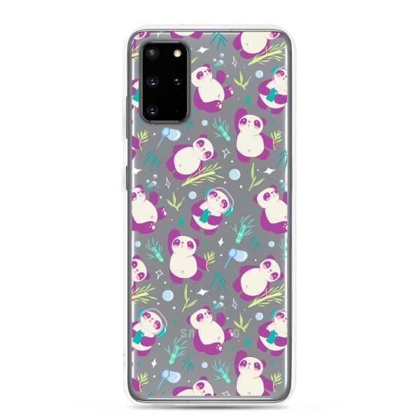 Cute Panda Bamboo Samsung Clear Case