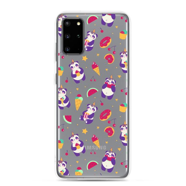 Cute Panda Sweets Samsung Clear Case