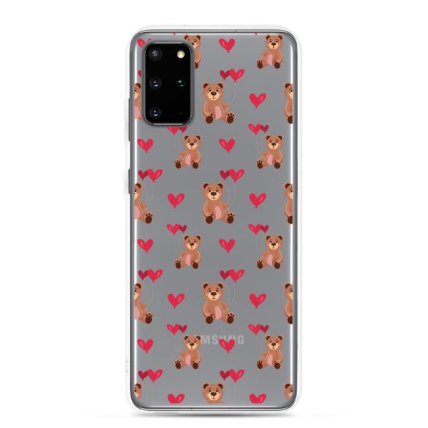 Cute Teddy Bear Samsung Clear Case