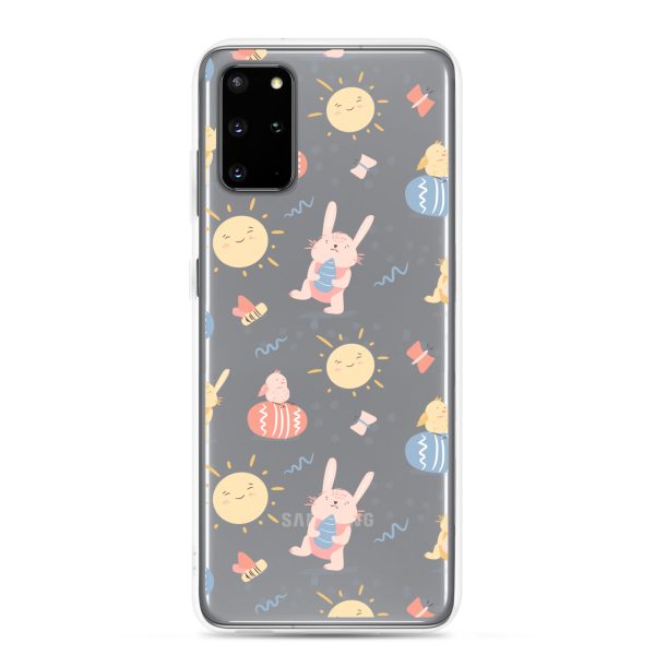 Easter Egg and Bunnies Samsung Clear Case