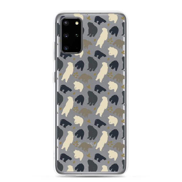 Forest Bear Silhouette Samsung Clear Case