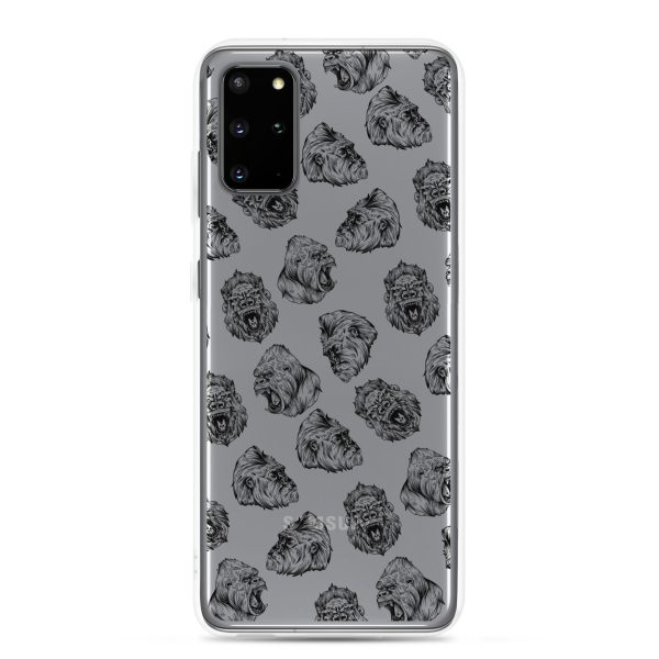 Illustrated Gorilla Seamless Samsung Clear Case