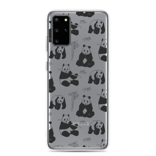 Panda Bears Bamboo Samsung Clear Case