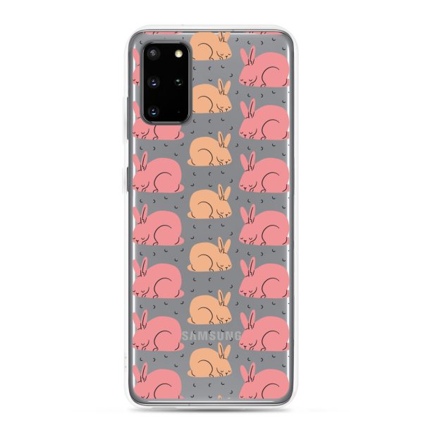 Pink Bunnies Samsung Clear Case