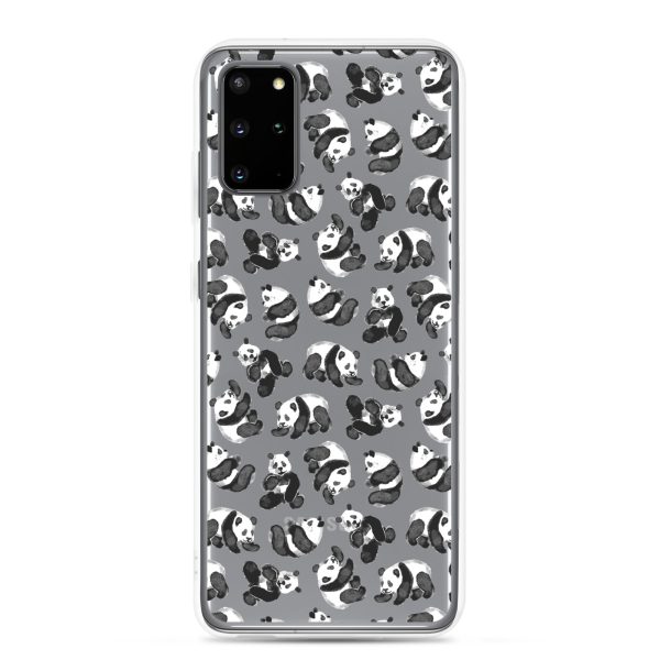 Watercolor Panda Bears Samsung Clear Case