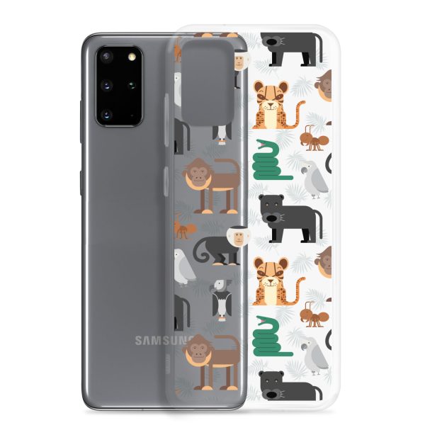 Amazon Jungle Animals Samsung Clear Case