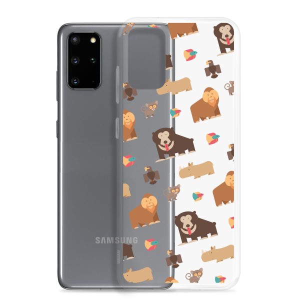 Asian Jungle Animals Samsung Clear Case