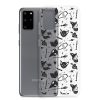 Black and White Halloween Samsung Clear Case