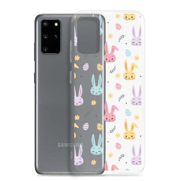 Colorful Bunnies Easter Samsung Clear Case