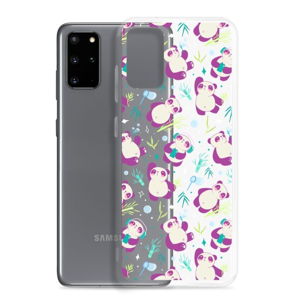 Cute Panda Bamboo Samsung Clear Case