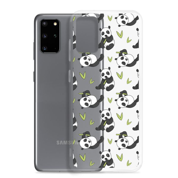 Cute Panda Bear Samsung Clear Case