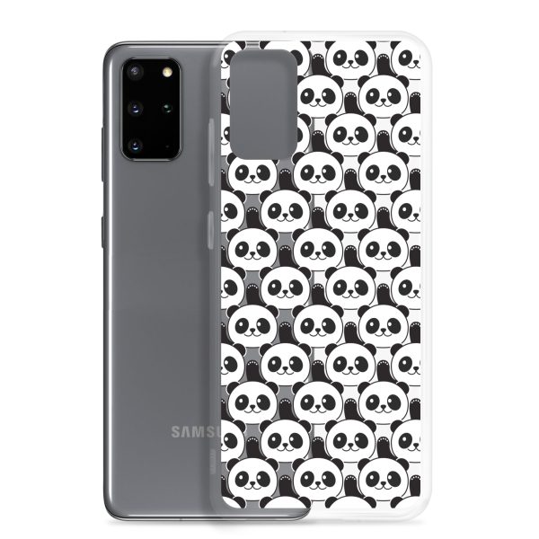 Cute Panda Bears Samsung Clear Case