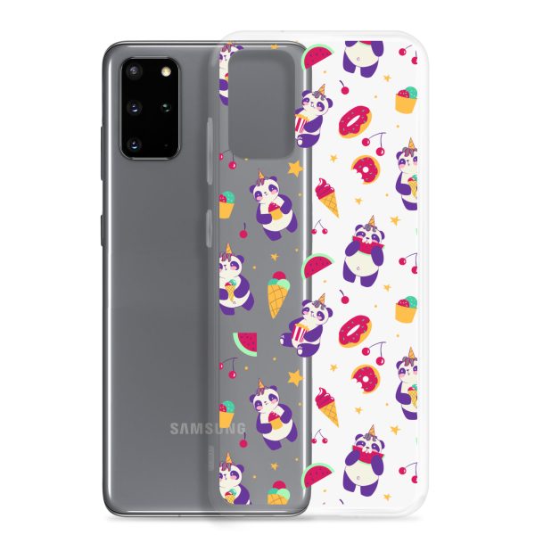 Cute Panda Sweets Samsung Clear Case