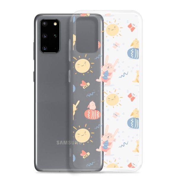 Easter Egg and Bunnies Samsung Clear Case