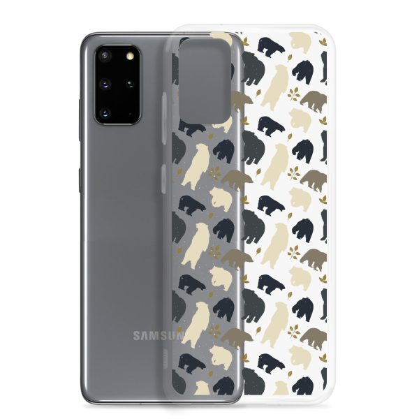 Forest Bear Silhouette Samsung Clear Case