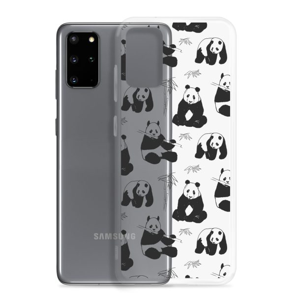 Panda Bears Bamboo Samsung Clear Case