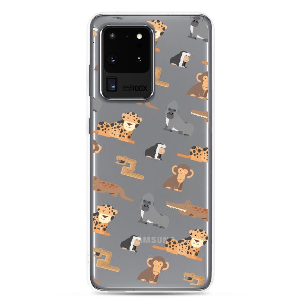 African Jungle Animals Samsung Clear Case