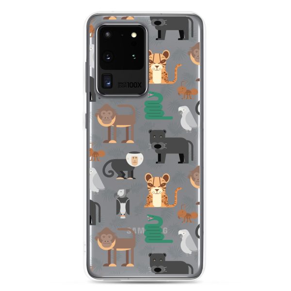 Amazon Jungle Animals Samsung Clear Case