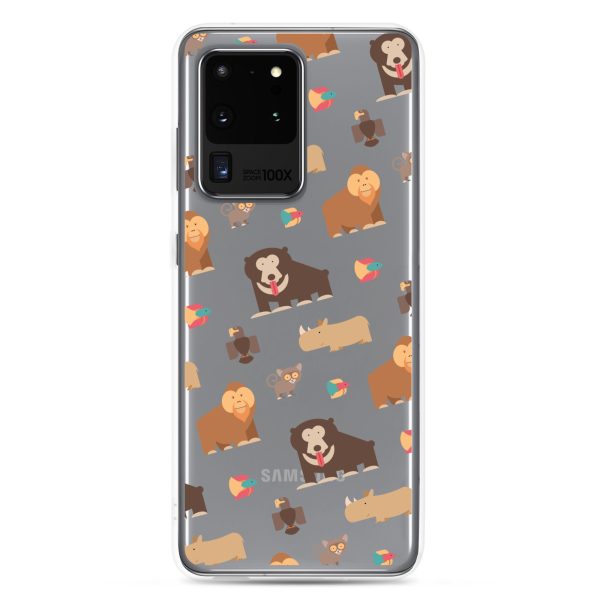 Asian Jungle Animals Samsung Clear Case