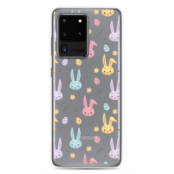 Colorful Bunnies Easter Samsung Clear Case