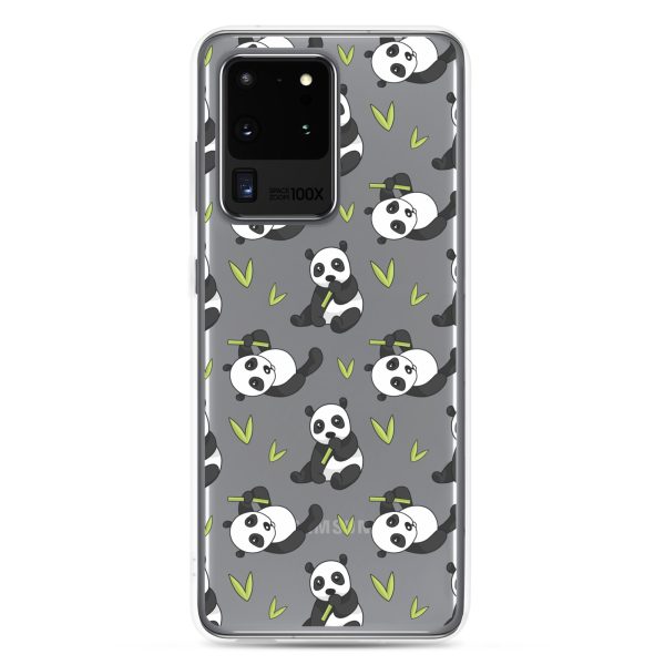 Cute Panda Bear Samsung Clear Case