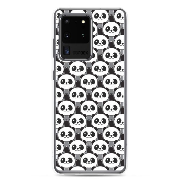 Cute Panda Bears Samsung Clear Case