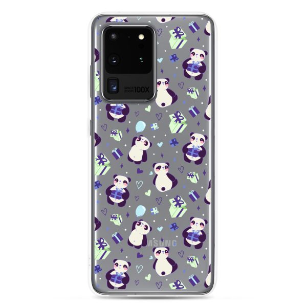 Cute Panda Presents Samsung Clear Case