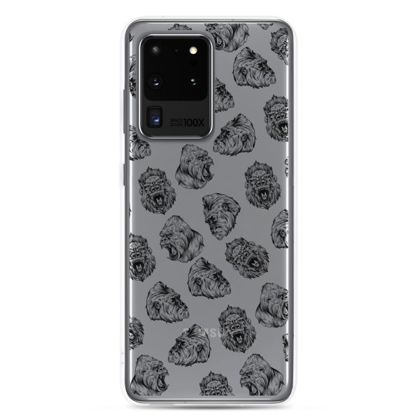 Illustrated Gorilla Seamless Samsung Clear Case