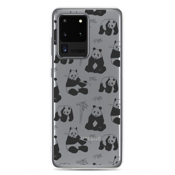 Panda Bears Bamboo Samsung Clear Case